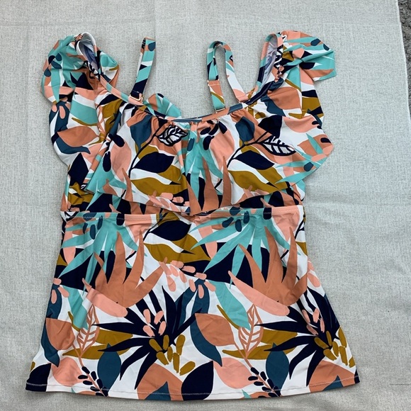 Raisins Curve Women's Off-Shoulder Tankini Top Size 24W - Picture 6 of 10